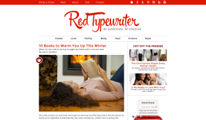 RedTypewriter.com: Custom WordPress theme development, design by Leigh-Ann McLaughlin